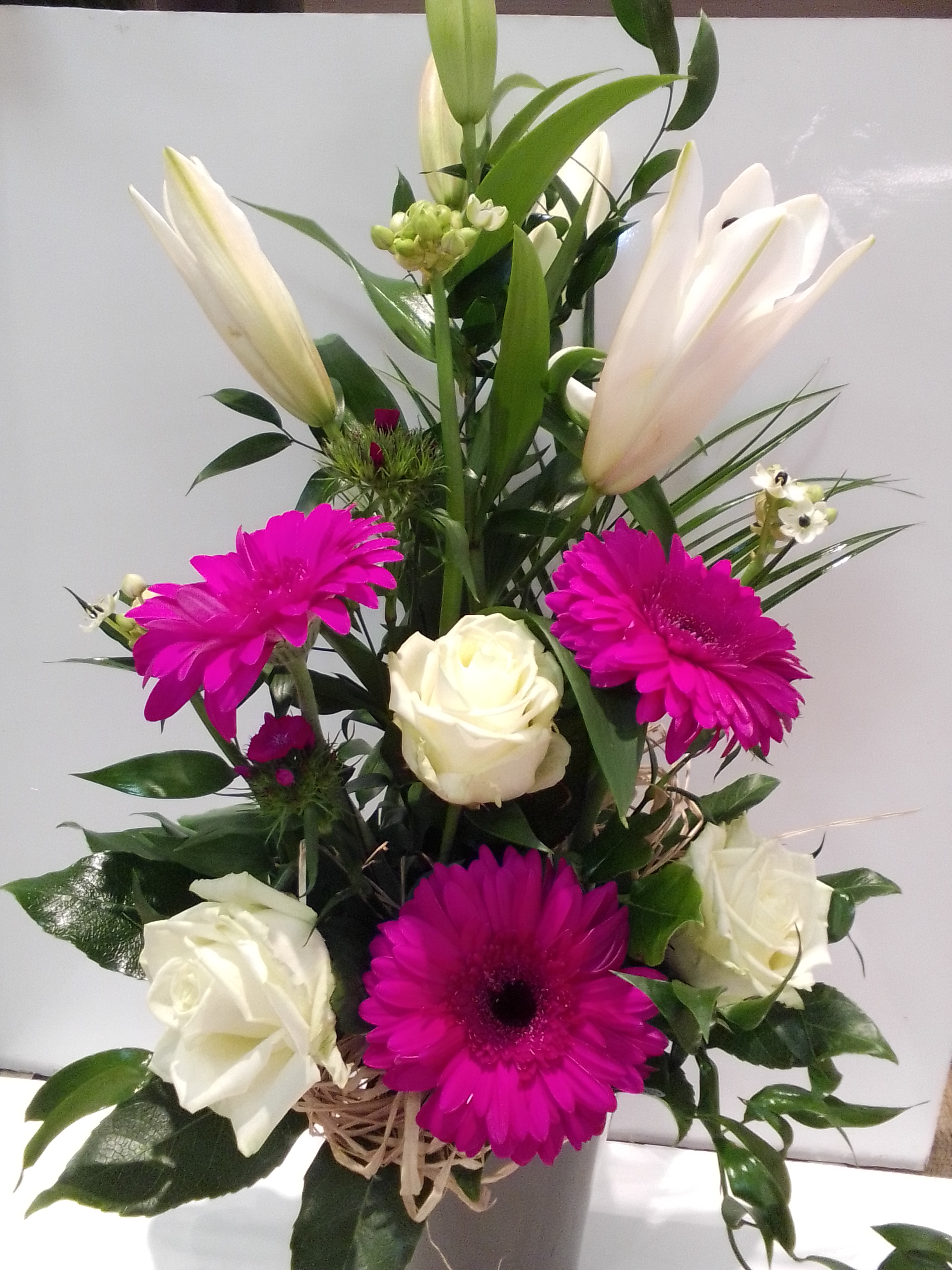 Gestaffelt gebundener Strauß 